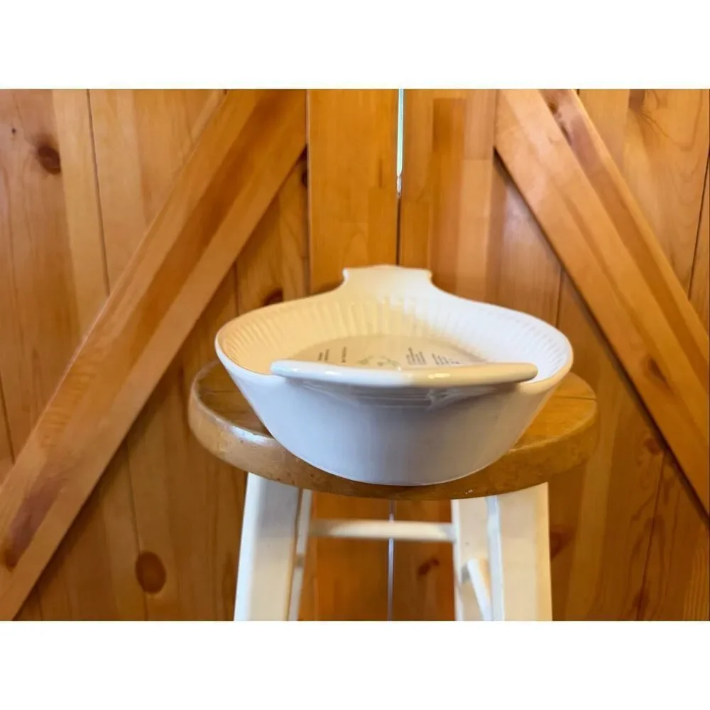 Vintage Chicken Mornay ceramic recipe pan (7102)